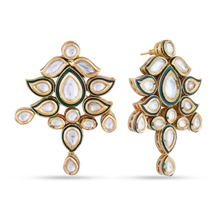 Kundan Studded Meenakari Earrings