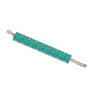 Aqua Blue Single Strand Bracelet 