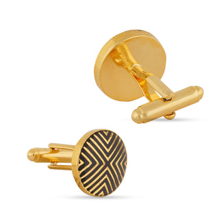 Black and Gold Cufflinks