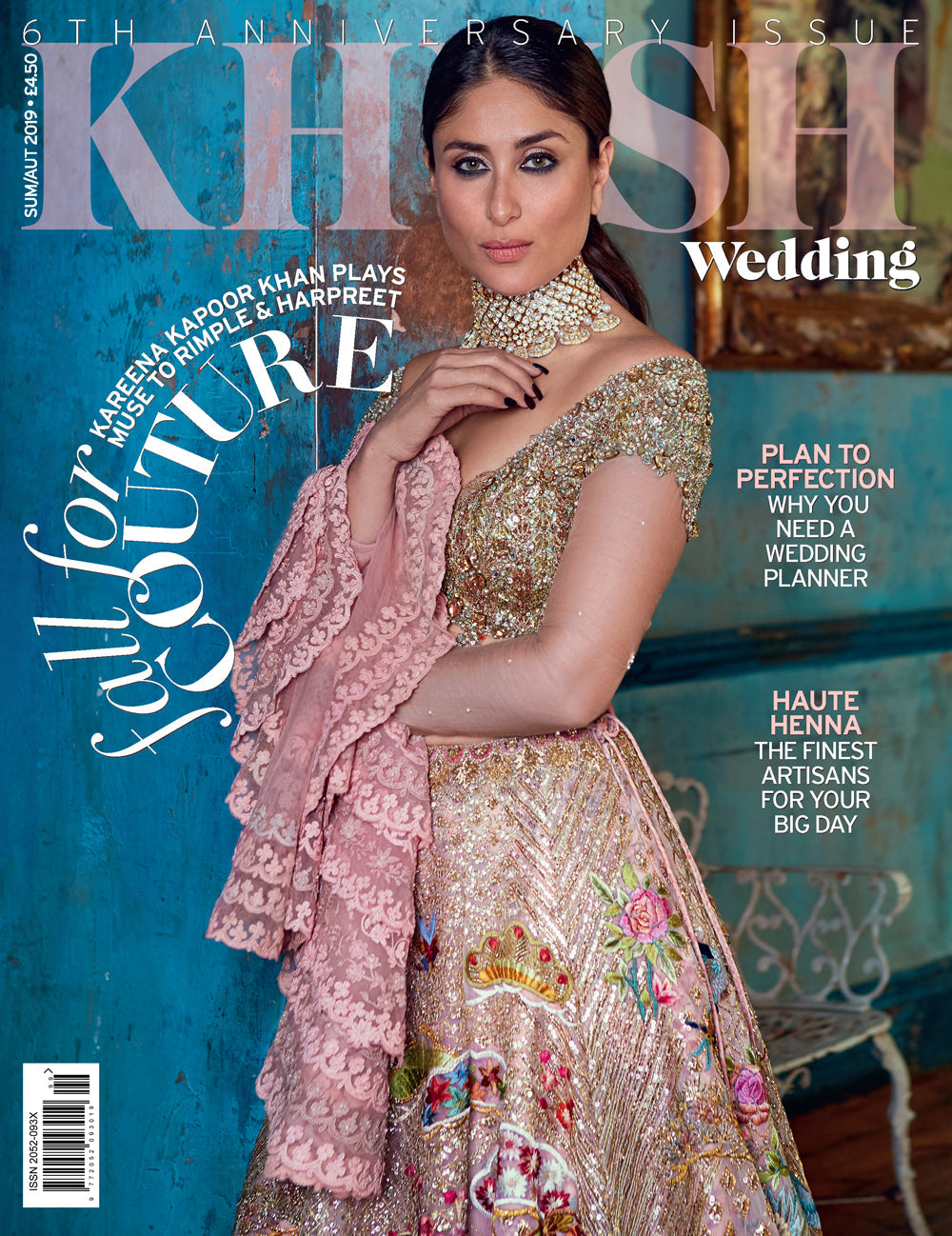 Kundan choker necklace as seen on Kareena Kapoor Khan in Khush Magazine. Bollywood jewellery UK