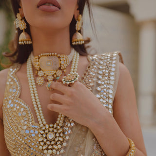 Kenley - Kundan & Pearl Necklace