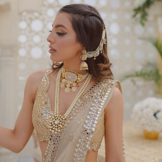 Kenley - Kundan & Pearl Necklace